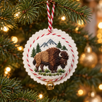 Set of 12 U.S. National Park Christmas Ornament Embroidery Kits