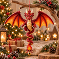 Fire Dragon Christmas Ornament
