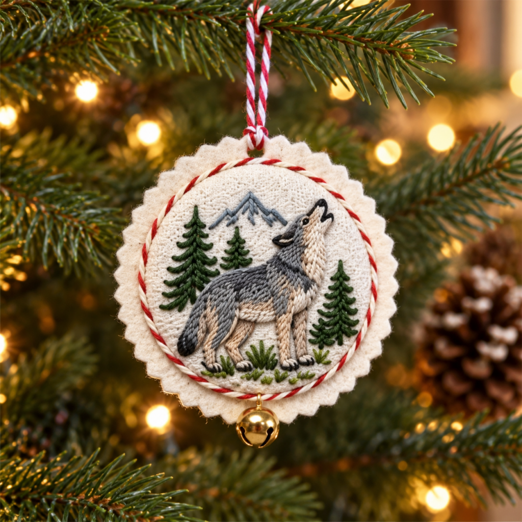 Set of 12 U.S. National Park Christmas Ornament Embroidery Kits