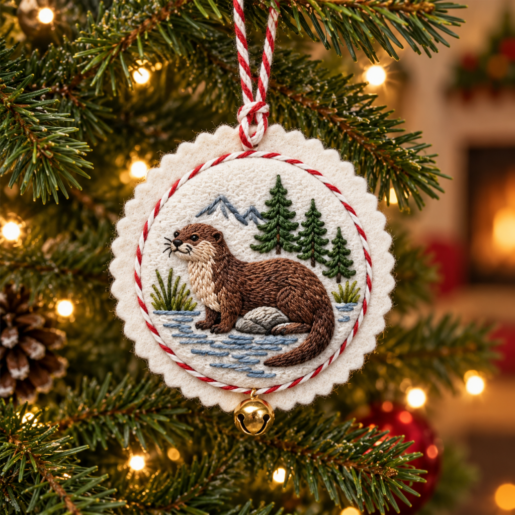 Set of 12 U.S. National Park Christmas Ornament Embroidery Kits