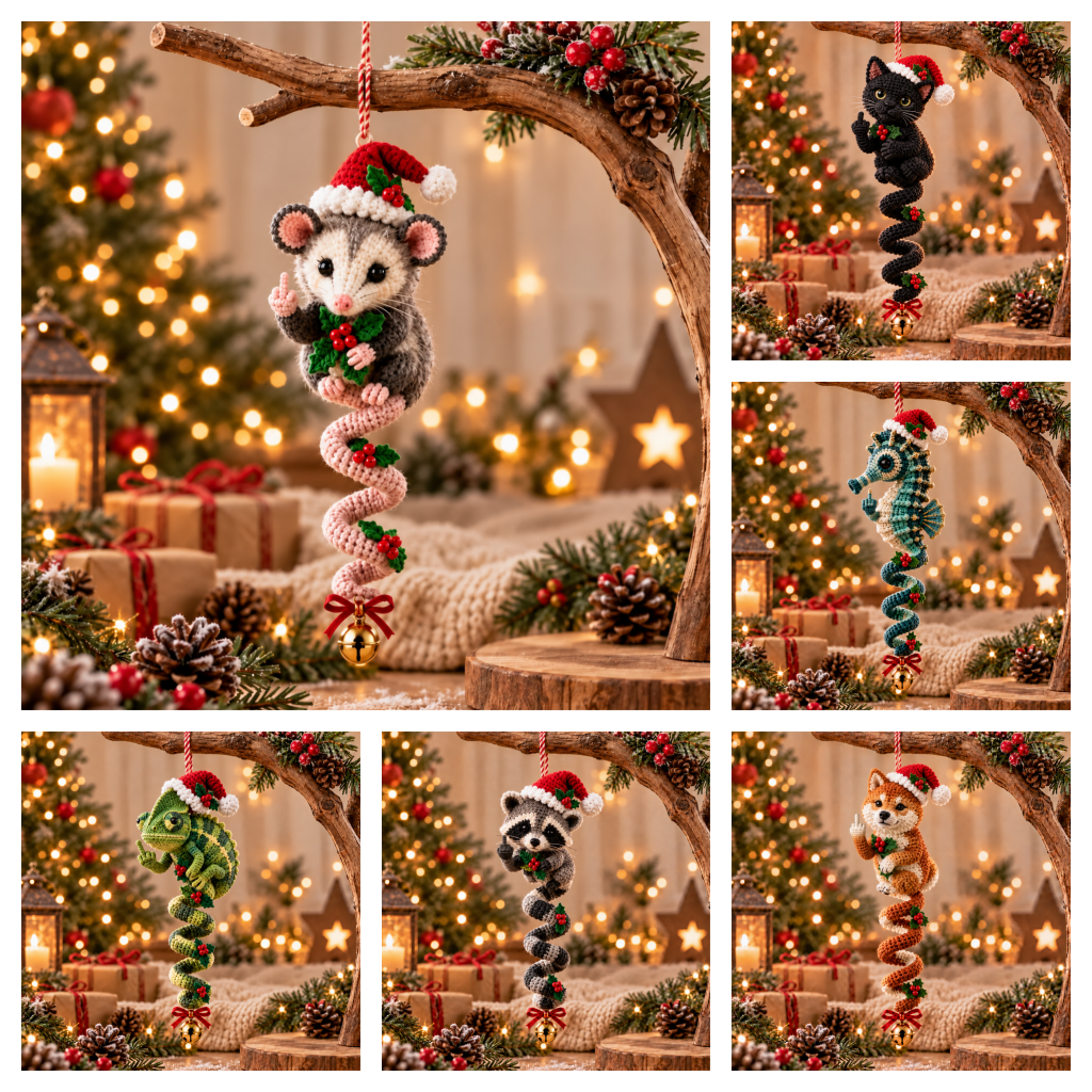 Middle Finger Spiral Christmas Ornament💥BUY 3 GET 1 FREE💥