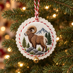 Set of 12 U.S. National Park Christmas Ornament Embroidery Kits