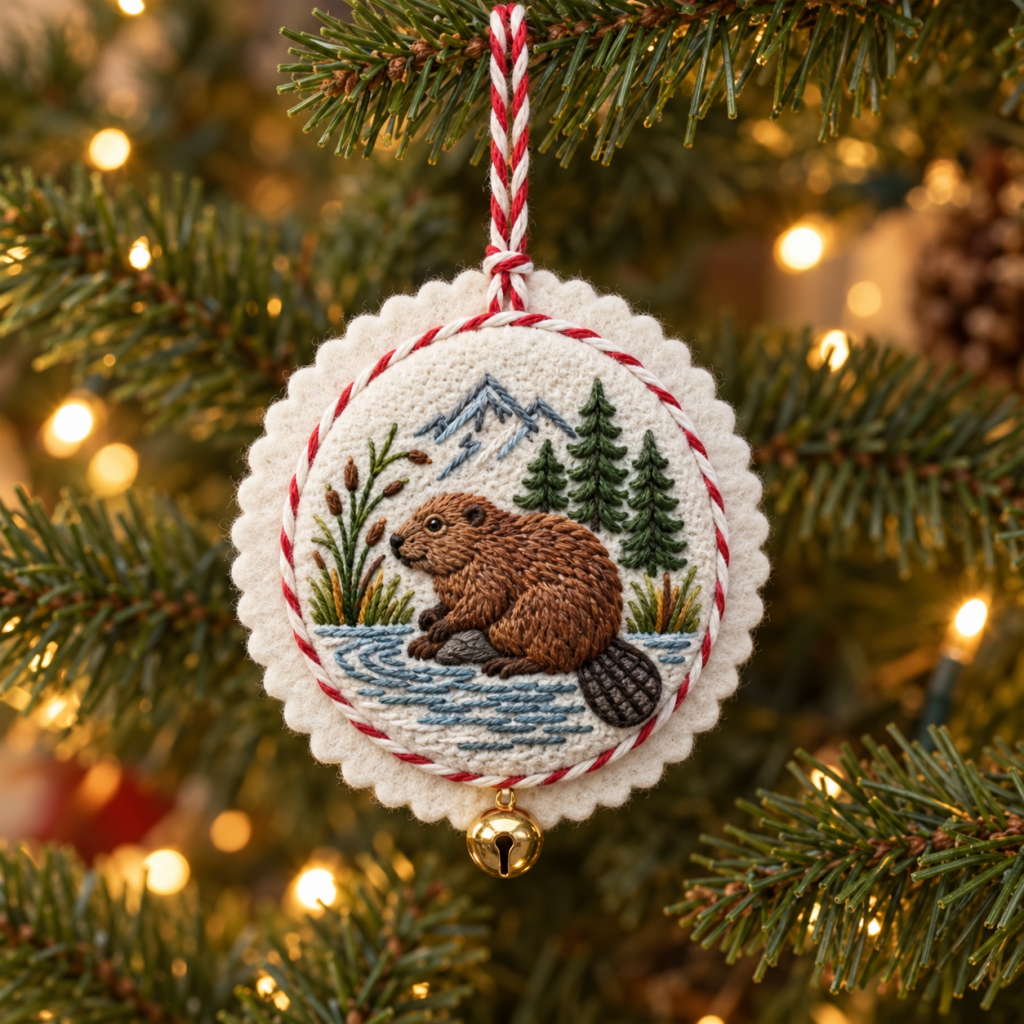 Set of 12 U.S. National Park Christmas Ornament Embroidery Kits