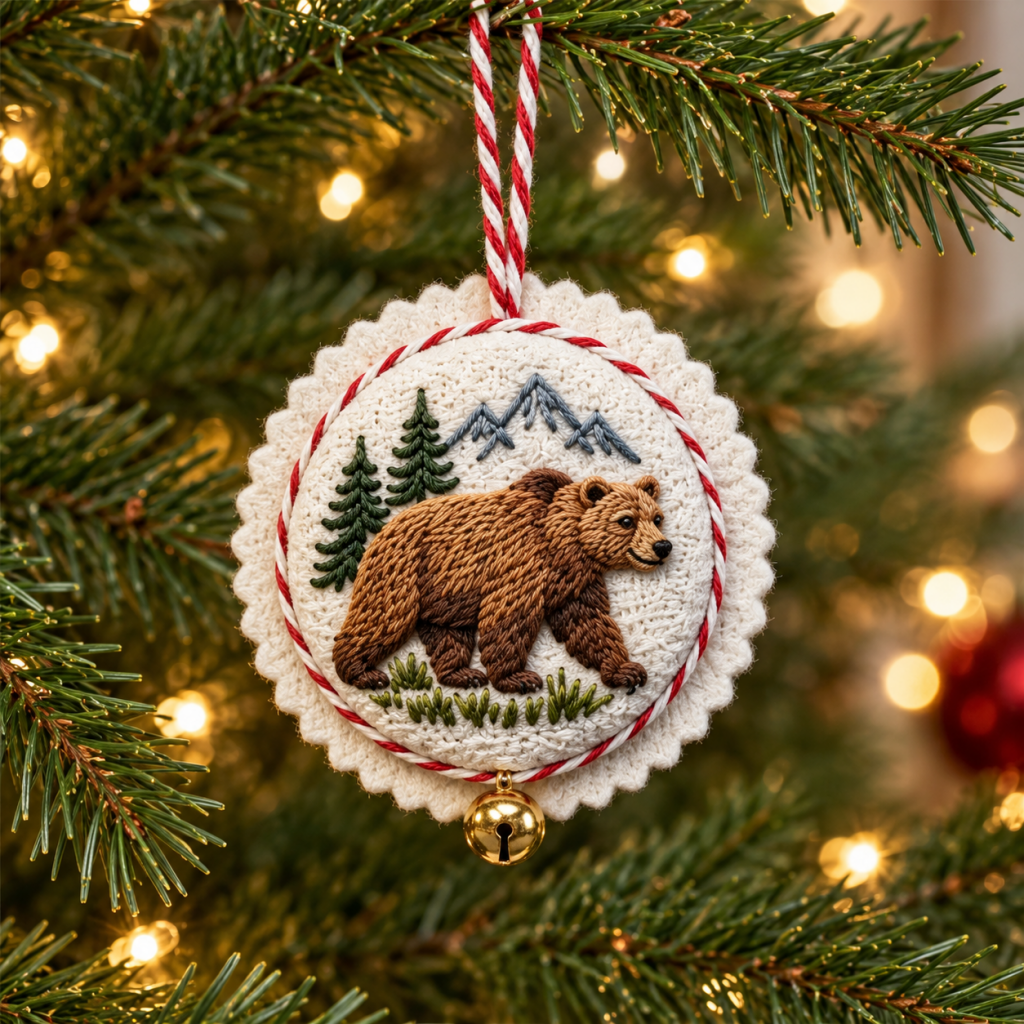 Set of 12 U.S. National Park Christmas Ornament Embroidery Kits