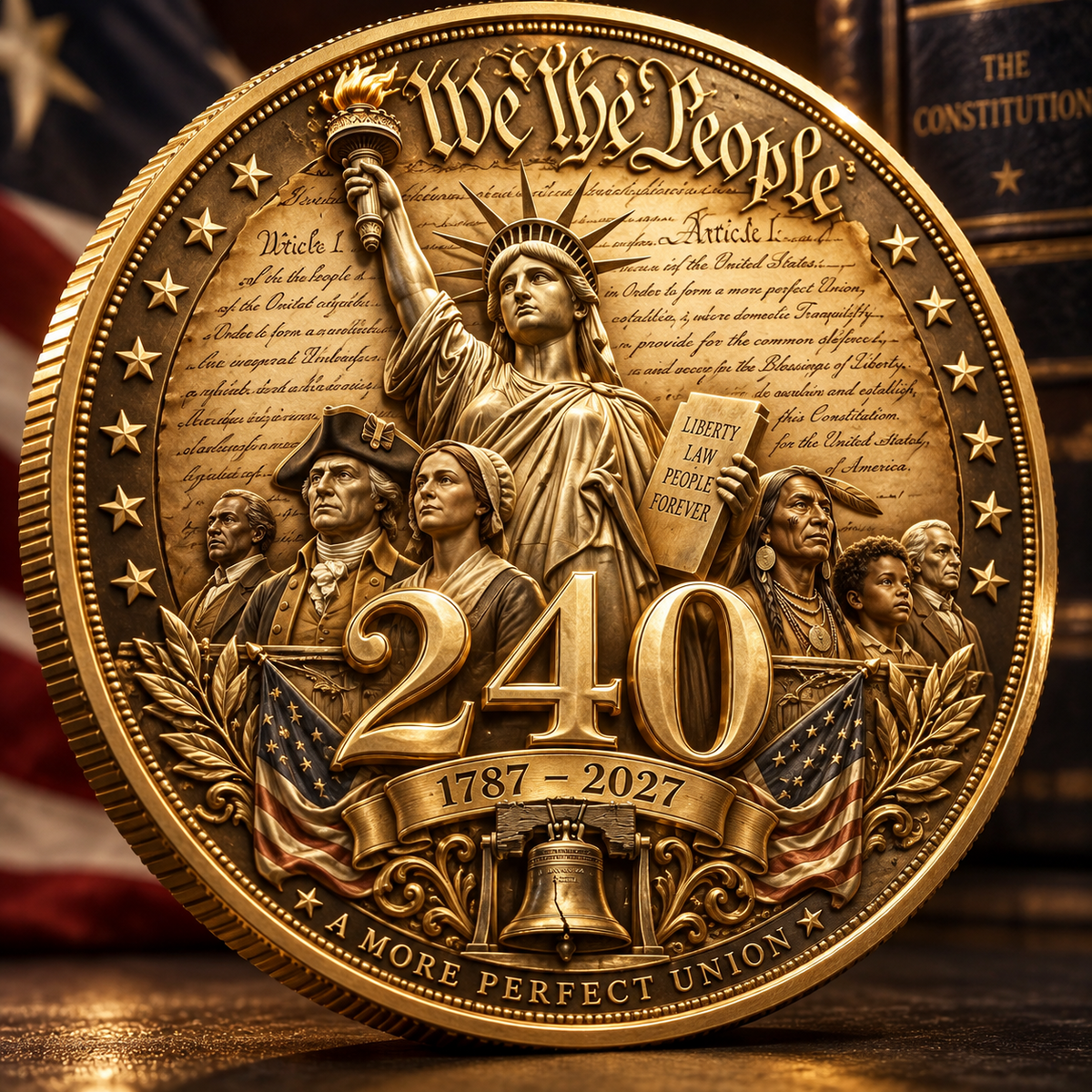 U.S. Constitution 240th Anniversary (1787–2027) Commemorative Coin