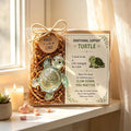 Emotional Support Sea Turtle Glass Figurine