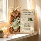 Emotional Support Sea Turtle Glass Figurine