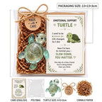 Emotional Support Sea Turtle Glass Figurine
