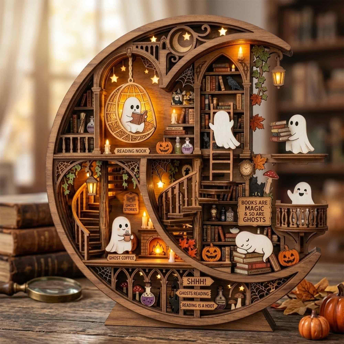 Halloween Ghost Library