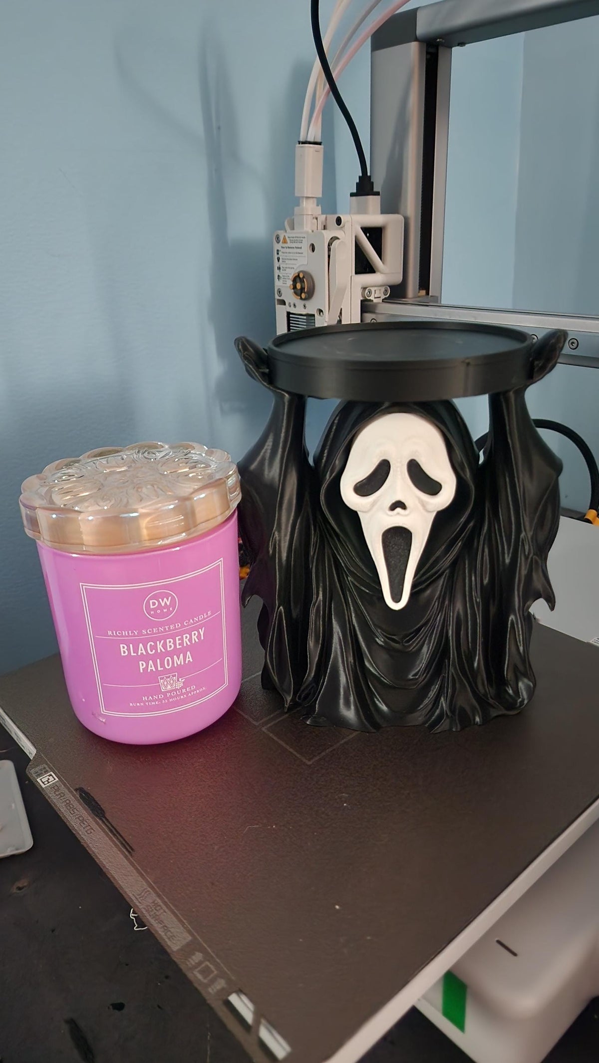 3D Printed Ghostface Candle Holder