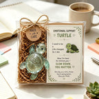 Emotional Support Sea Turtle Glass Figurine