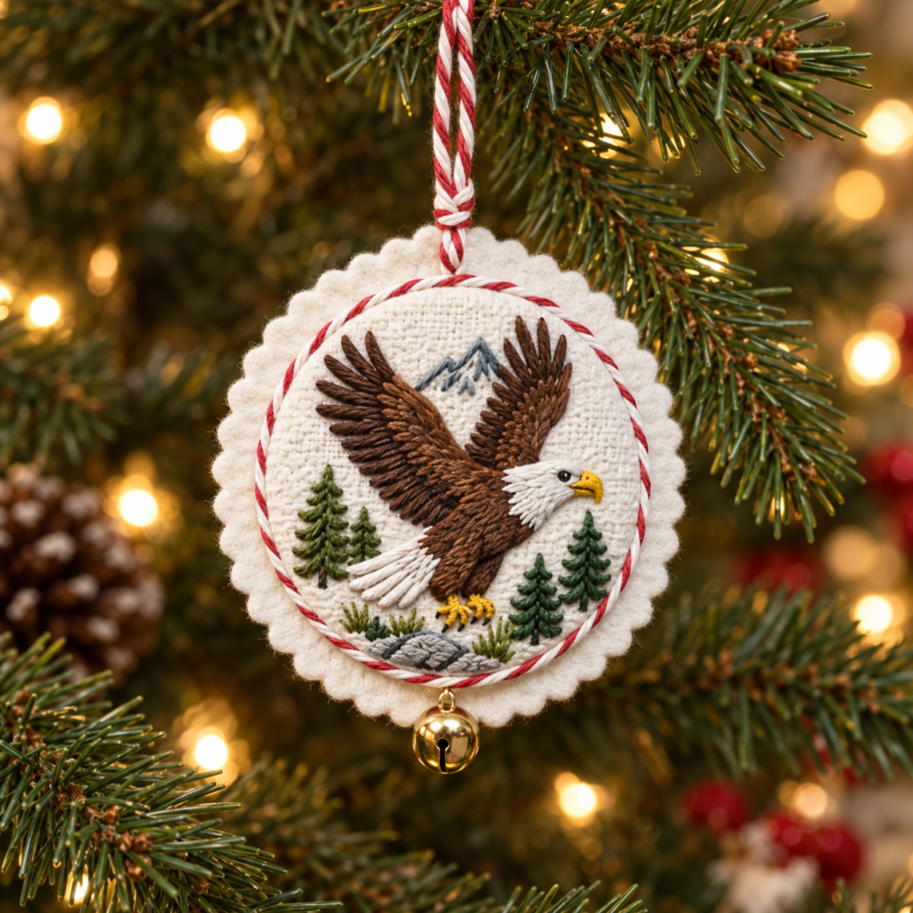 Set of 12 U.S. National Park Christmas Ornament Embroidery Kits
