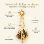 Decoración de Nacimiento Iluminado para Pared