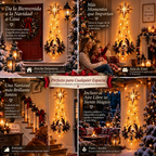 Decoración de Nacimiento Iluminado para Pared