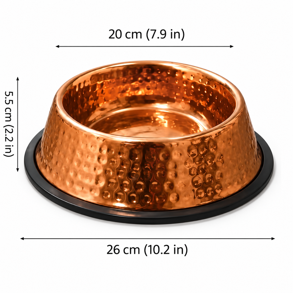 99.9% Pure Copper Bowl for Dogs & Cats image 6