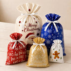 Festive reusable Christmas gift bags