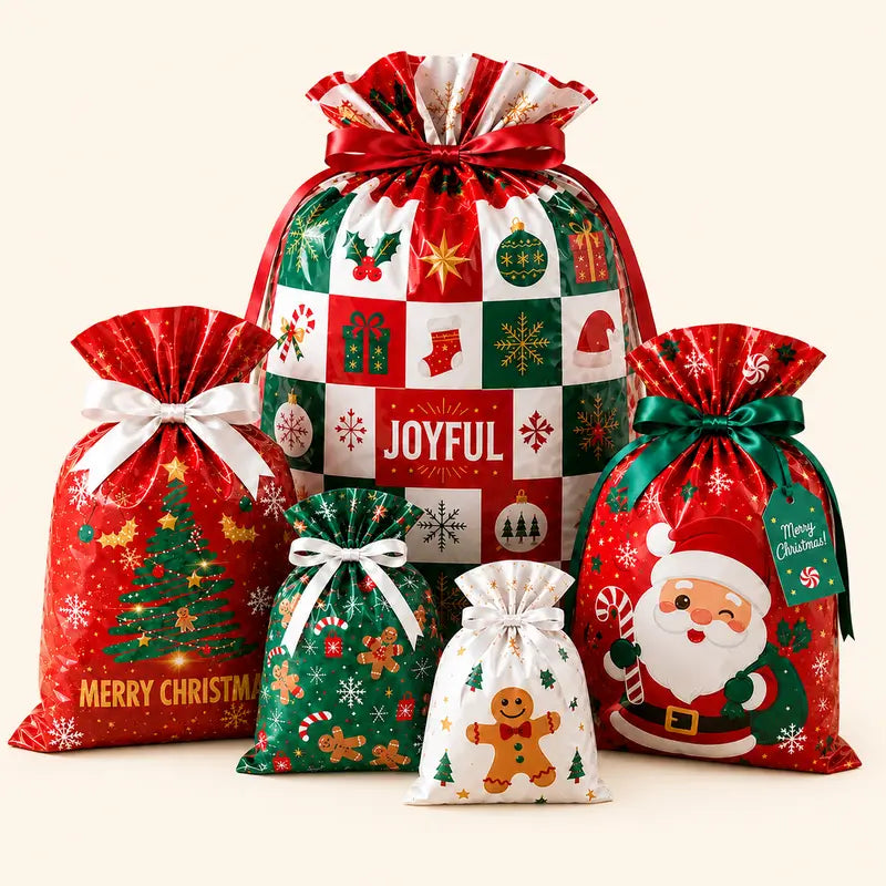 Christmas gift bag size assortment
