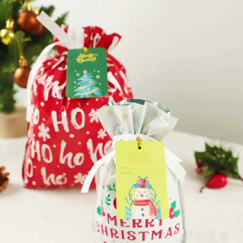 Assorted Christmas gift bag patterns
